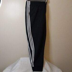 adidas Black Joggers with White Side Stripes Womens 4x
